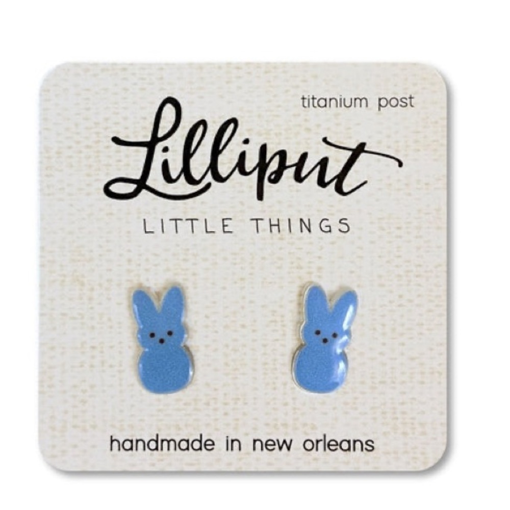 Marshmallow Easter Bunny Earrings